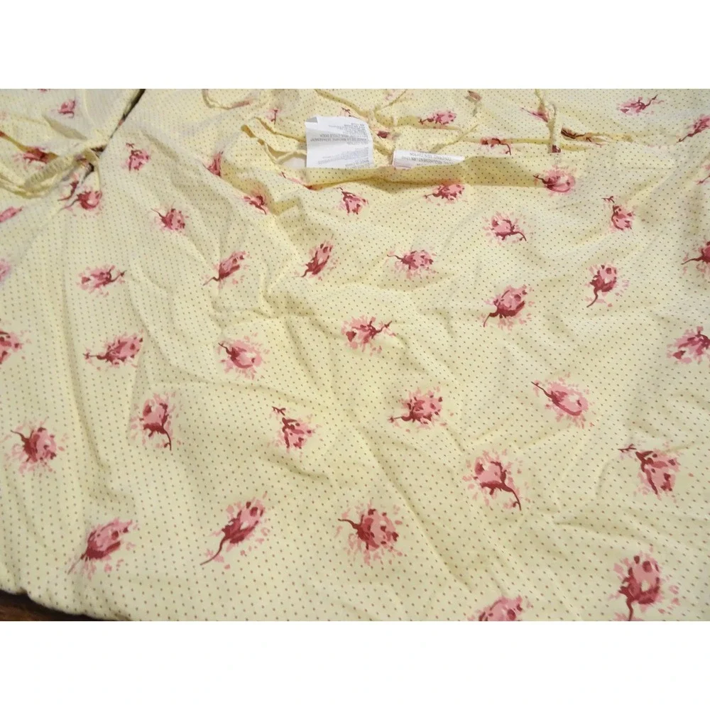 Fashion on Fifth Patchwork Quilted Pillow Shams Set of 2 Floral Yellow Cotton